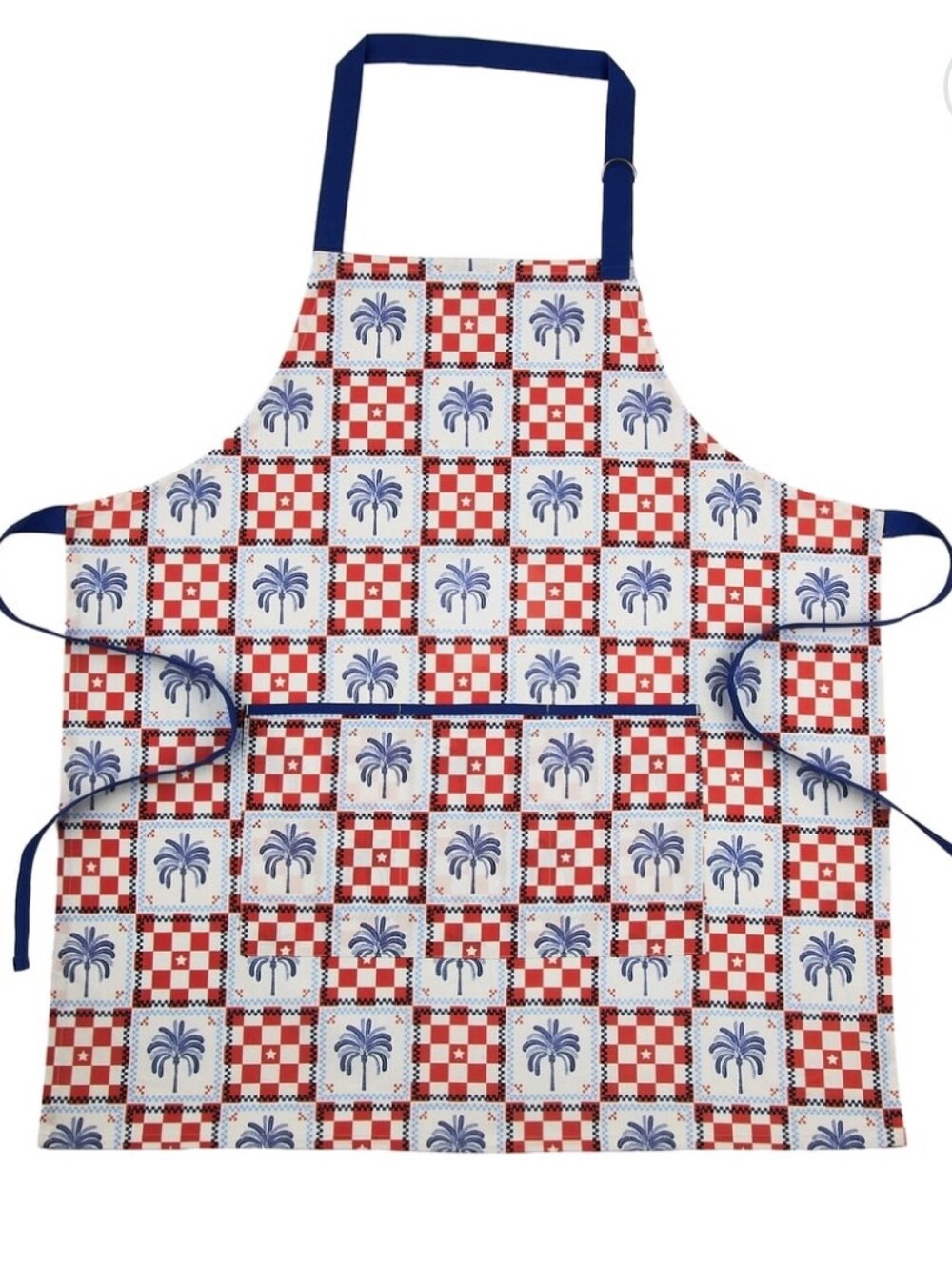 Way to Celebrate Patriotic Grilling Apron, Red/White/Blue, One Size, for Adults